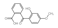 Benzoic acid,2-(2-hydroxy-4-methoxybenzoyl)-结构式