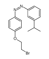 [4-(2-bromoethoxy)phenyl]-(3-propan-2-ylphenyl)diazene结构式