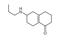 6-(丙基氨基)-3,4,5,6,7,8-六氢萘-1(2H)-酮结构式