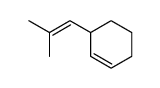 3-(2-methylprop-1-en-1-yl)cyclohex-1-ene结构式