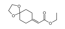 2-(1,4-二氧杂螺[4.5]癸-8-亚基)乙酸乙酯结构式