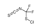[difluoro(isothiocyanato)methyl] thiohypochlorite结构式