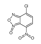 7-chloro-4-nitro-3-oxido-2,1,3-benzoxadiazol-3-ium结构式
