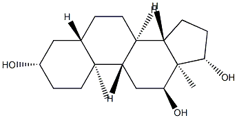 5α-Androstane-3β,12α,17β-triol结构式