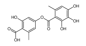 2,3,4-Trihydroxy-6-methylbenzoic acid 4-carboxy-3-hydroxy-5-methylphenyl ester Structure