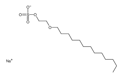 Alpha-磺基-Ω-(十三烷氧基)-聚(氧-1,2-乙二基)的钠盐结构式