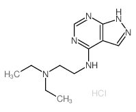 N,N-diethyl-N-(2,4,8,9-tetrazabicyclo[4.3.0]nona-2,4,7,10-tetraen-5-yl)ethane-1,2-diamine结构式