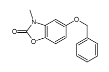 3-methyl-5-phenylmethoxy-1,3-benzoxazol-2-one结构式
