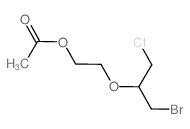 2-(1-bromo-3-chloro-propan-2-yl)oxyethyl acetate Structure