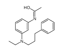N-[3-[ethyl(3-phenylpropyl)amino]phenyl]acetamide Structure