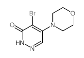 3(2H)-Pyridazinone,4-bromo-5-(4-morpholinyl)- Structure