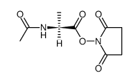 N-acetyl-L-alanine N-hydroxysuccinimide ester Structure