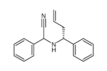 Phenyl-((R)-1-phenyl-but-3-enylamino)-acetonitrile结构式