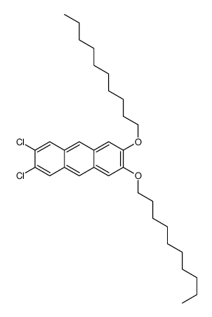 2,3-dichloro-6,7-didecoxyanthracene Structure