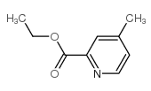 4-甲基吡啶甲酸乙酯结构式