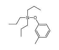 (3-methylphenoxy)-tripropylsilane Structure