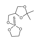 2-(2,3-isopropylidenedioxypropyl)-2-thiono-1,3,2-dioxaphospholane结构式