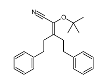 2-[(2-methylpropan-2-yl)oxy]-5-phenyl-3-(2-phenylethyl)pent-2-enenitrile结构式