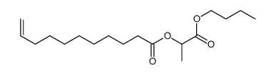 (1-butoxy-1-oxopropan-2-yl) undec-10-enoate结构式