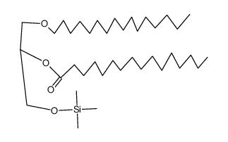 1-Hexadecyl-2-hexadecanoyl-3-TMS-glycerol Structure