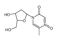 1-[(2S,4S,5R)-4-hydroxy-5-(hydroxymethyl)oxolan-2-yl]-5-methyl-4-oxidopyrazin-4-ium-2-one结构式