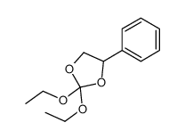 2,2-diethoxy-4-phenyl-1,3-dioxolane结构式