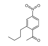 1-(2-butyl-4-nitrophenyl)ethanone结构式