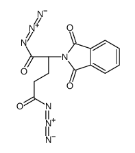 (2S)-2-(1,3-dioxoisoindol-2-yl)pentanedioyl diazide结构式