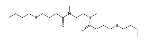 4-butylsulfanyl-N-[2-[4-butylsulfanylbutanoyl(methyl)amino]ethyl]-N-methylbutanamide结构式