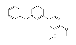 1-benzyl-5-(3,4-dimethoxyphenyl)-3,4-dihydro-2H-pyridine结构式