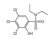 3,4,5-trichloro-N,N-diethyl-2-sulfanylbenzenesulfonamide结构式