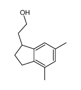 2-(4,6-dimethyl-2,3-dihydro-1H-inden-1-yl)ethanol结构式