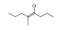 (E)-4-chloro-5-iodo-4-octene结构式