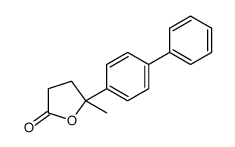 5-methyl-5-(4-phenylphenyl)oxolan-2-one Structure