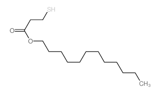 Propanoic acid,3-mercapto-, dodecyl ester Structure