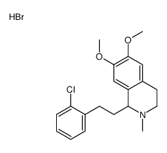 1-[2-(2-chlorophenyl)ethyl]-6,7-dimethoxy-2-methyl-1,2,3,4-tetrahydroisoquinolin-2-ium,bromide Structure