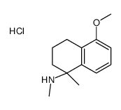 (5-methoxy-1-methyl-3,4-dihydro-2H-naphthalen-1-yl)-methylazanium,chloride Structure