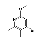 Pyridine,4-bromo-6-methoxy-2,3-dimethyl- structure