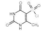 1,2,3,4-四氢-6-甲基-2,4-二氧代-5-嘧啶磺酰氯结构式