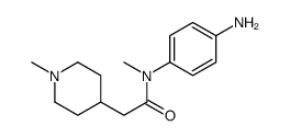 N-(4-aminophenyl)-N-methyl-2-(1-methylpiperidin-4-yl)acetamide Structure