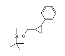 tert-butyl-dimethyl-[(2-phenylcyclopropyl)methoxy]silane Structure