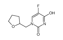5-fluoro-1-(oxolan-2-ylmethyl)pyrimidine-2,4-dione Structure