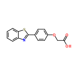(4-BENZOTHIAZOL-2-YL-PHENOXY)-ACETIC ACID结构式