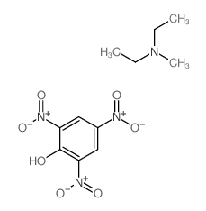 N-ethyl-N-methyl-ethanamine; 2,4,6-trinitrophenol structure