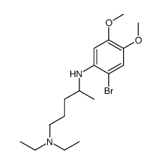 2-Bromo-4,5-dimethoxy-N-[1-methyl-4-diethylaminobutyl]aniline结构式