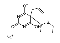 5-Allyl-5-[1-(ethylthio)ethyl]-2-sodiooxy-4,6(1H,5H)-pyrimidinedione结构式