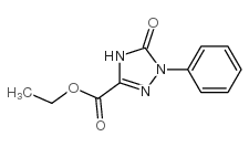 乙基2,5-二氢-5-氧代-1-苯基-1H-1,2,4-噻唑-3-羧酸结构式