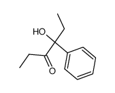 3-Phenyl-3-hydroxy-hexanon-(4)结构式