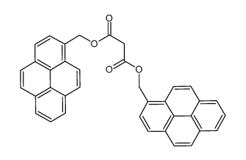 bis(pyren-1-ylmethyl) propanedioate结构式