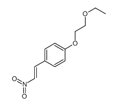 1-(2-ethoxyethoxy)-4-(2-nitroethenyl)benzene Structure